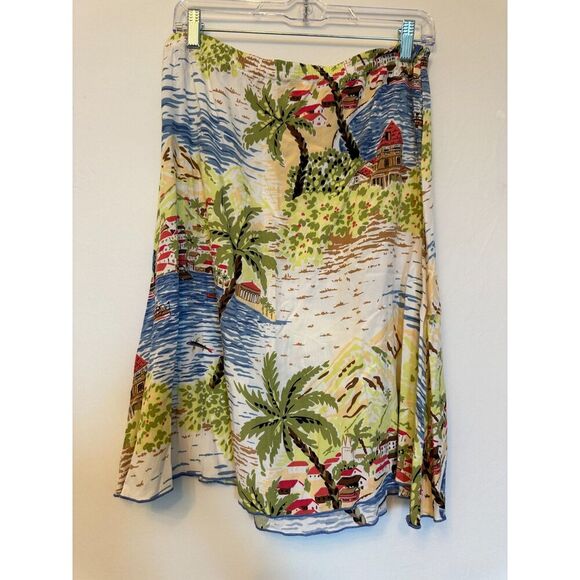Key Lime Pie Tropical Pattern Skirt Size Medium - Picture 3 of 4